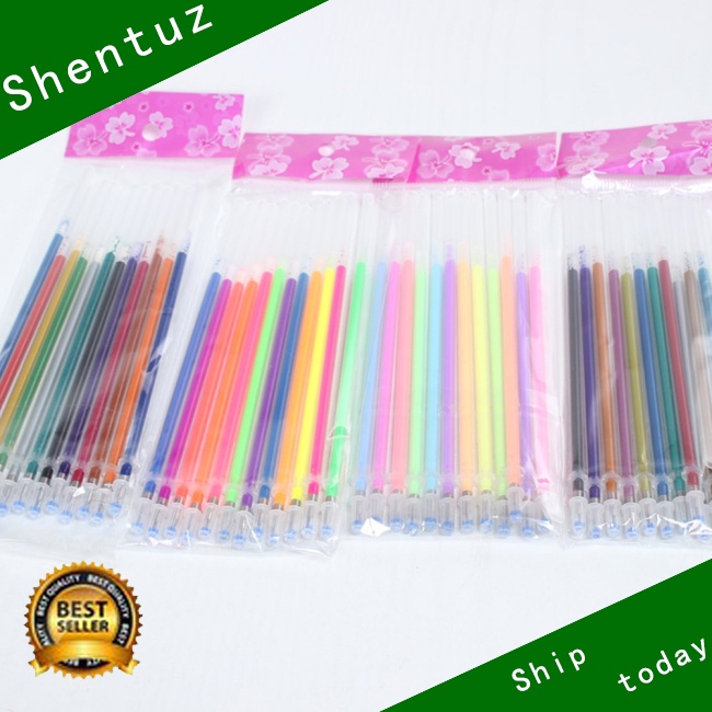 Set 12 Ruột Bút Bi Thay Thế Màu Dạ Quang Sáng Tạo