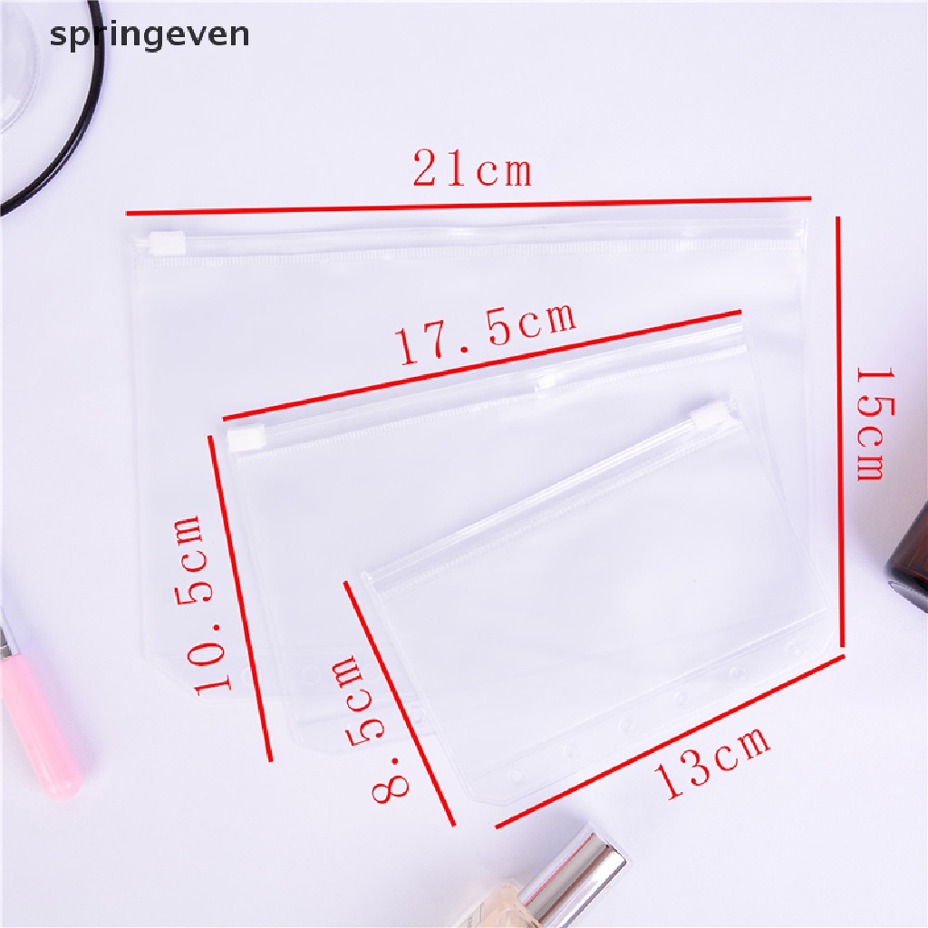 springeven A5/A6/A7 Storage Bag School Office Supply Loose sheet zipper Self-sealing File RFT