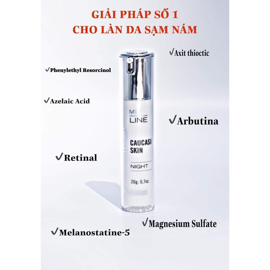 Meline 02 Night Caucasian Skin Kem nám Innoaesthetics - phân giải sắc tố
