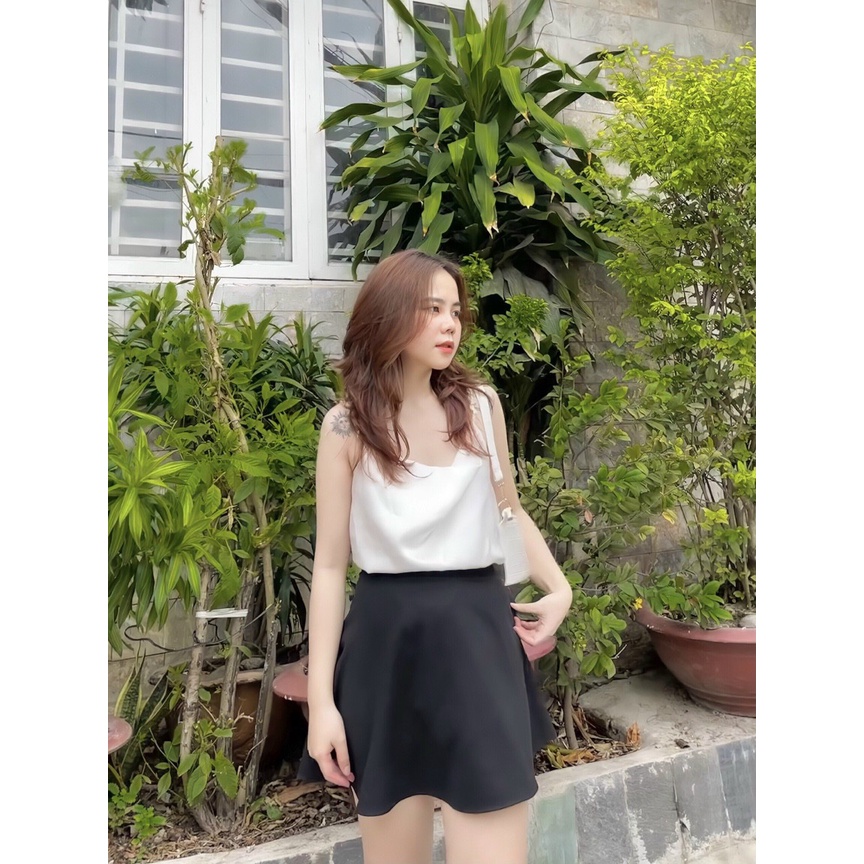 [MÃ TH6739 GIẢM 20% TỐI ĐA 30K ĐƠN TỐI THIỂU 500K]  Áo 2 dây lụa cổ hở nhiều màu