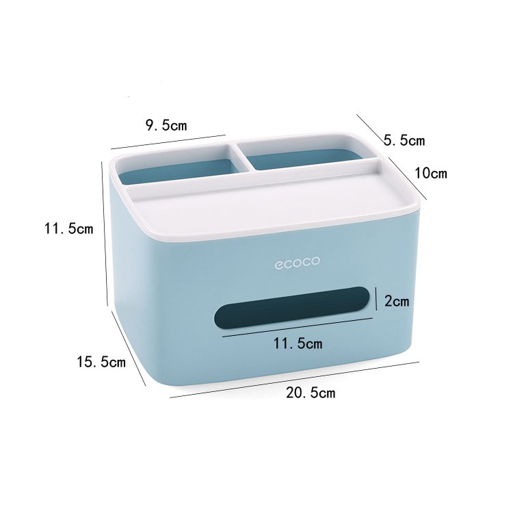 Hộp Đựng Khăn Giấy Để Bàn Thông Minh  Ecoco E1602