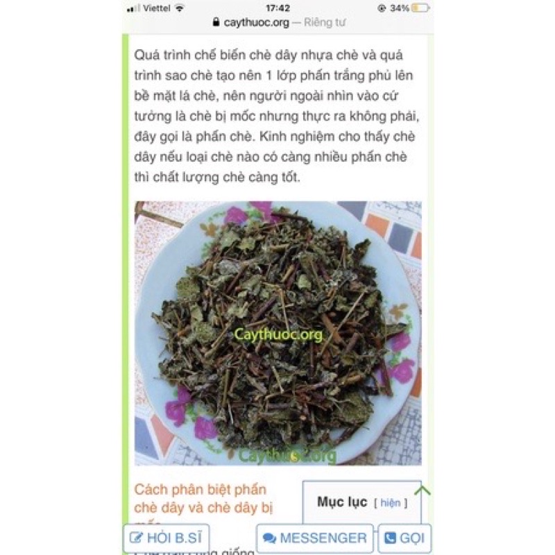 1Kg Chè dây Cao Bằng hỗ trợ viêm loét dạ dày