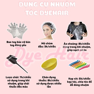 3 chiếc kẹp vịt cố định tóc DYE.HAIR