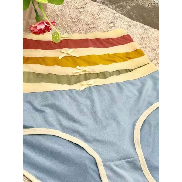 Quần Lót Cotton Tăm Nơ Nhiều Màu Mã 211