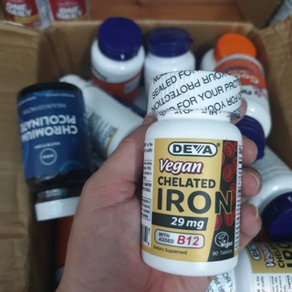 Vegan - deva vegan chelated iron - viên bổ sung sắt thuần chay