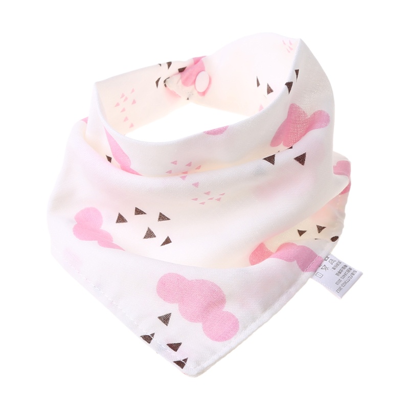 Set 5 Yếm Ăn Bằng Vải Gạc Phong Cách Muslin Cho Bé Sơ Sinh