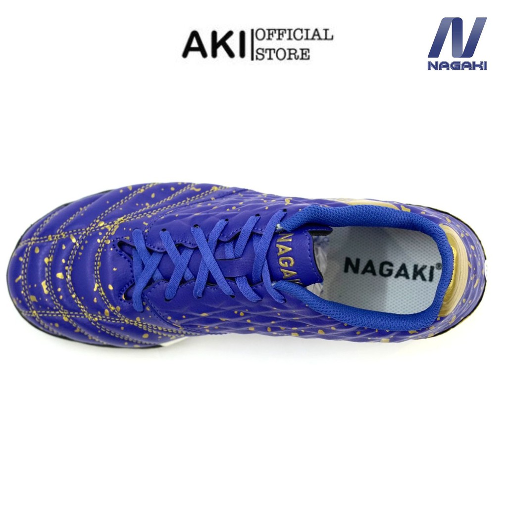 Giày đá banh cỏ nhân tạo Nagaki Toppa Xanh Dương thể thao nam chính hãng bền đẹp - NG002