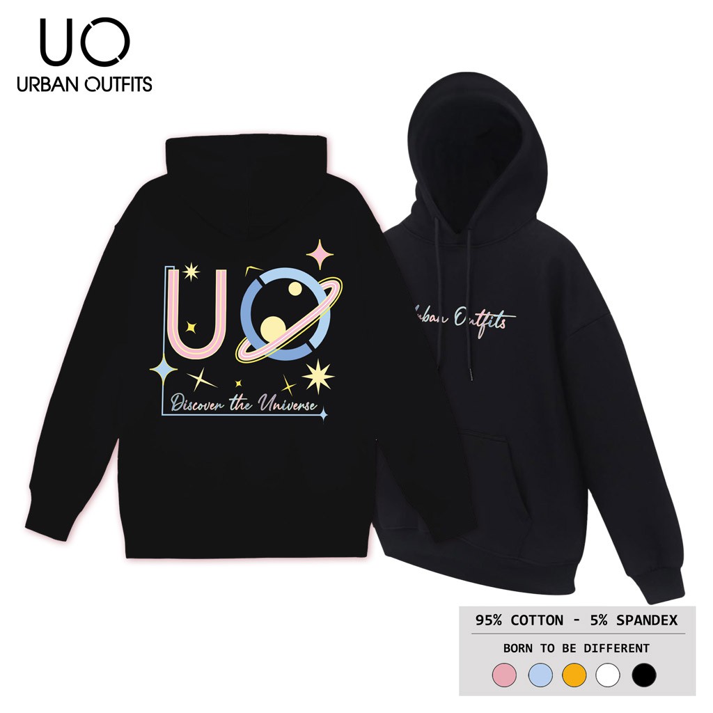 Áo Hoodie Nữ Nam Form Rộng URBAN OUTFITS In UO Discover HOO13 Chui Đầu Thun Cotton Nỉ Local Brand