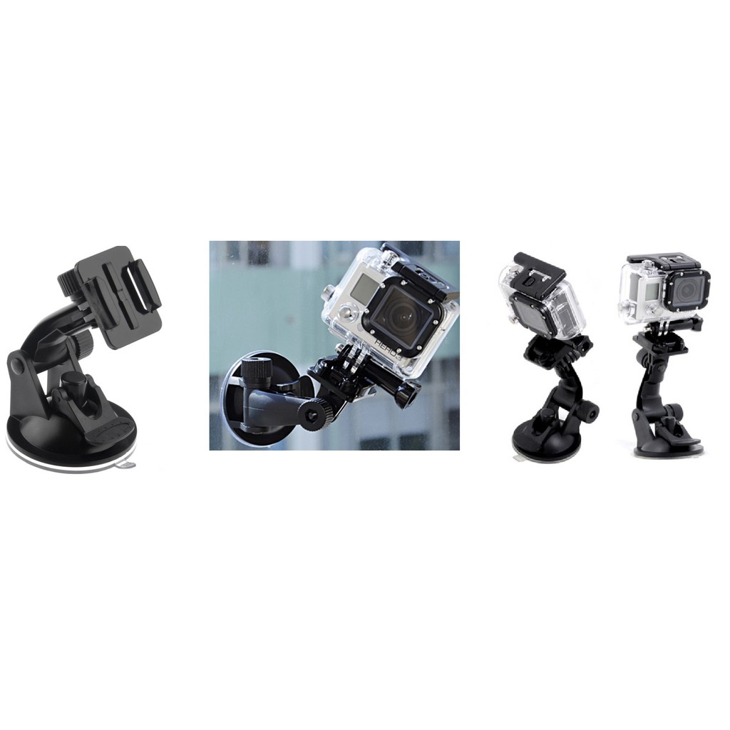 Kẹp điện thoại camera hành trình gắn kính gắn xe hơi có lớp mút không khí