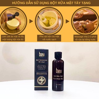 Bột thảo dược rửa mặt sạch mụn cám BeU 100gr