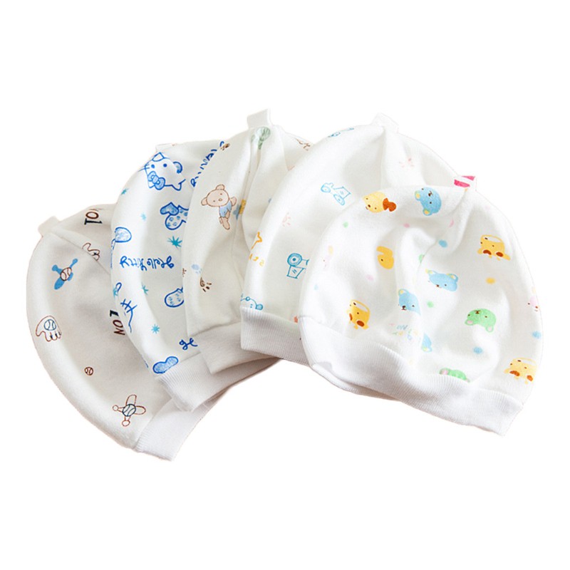 Mũ Cotton Mềm Mại Ấm Áp, Họa Tiết Hoạt Hình Cho Bé