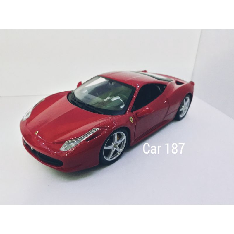Xe mô hình Ferrari 458 Italia - Bburago - tỷ lệ 1:24 - màu đỏ