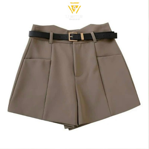 Quần đùi nữ cạp cao short nữ chất liệu vải tuyết mưa bigsize 40 - 75kg ( S03) | BigBuy360 - bigbuy360.vn