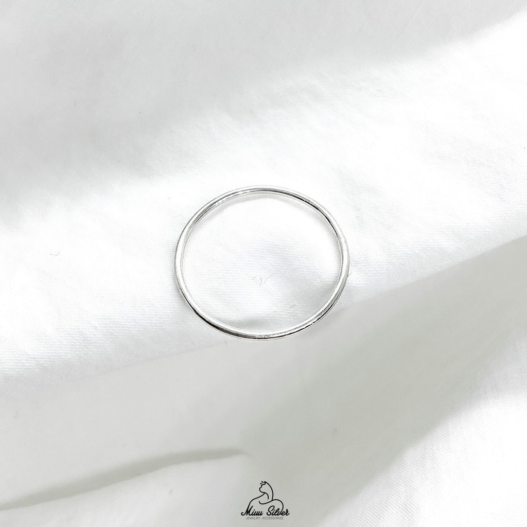 Nhẫn nữ trơn bạc ta Miuu Silver | BigBuy360 - bigbuy360.vn