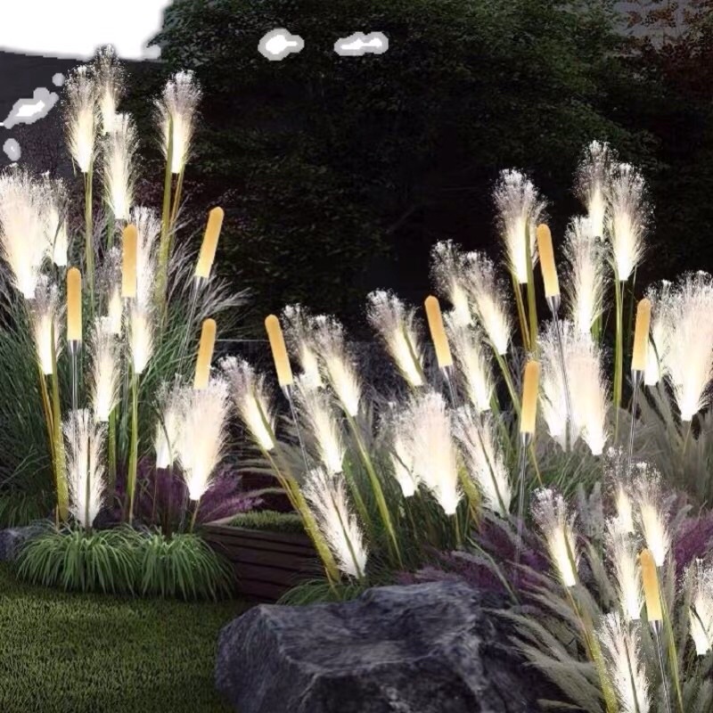 Đèn trang trí ngoài trời/bông hoa lau sáng tạo