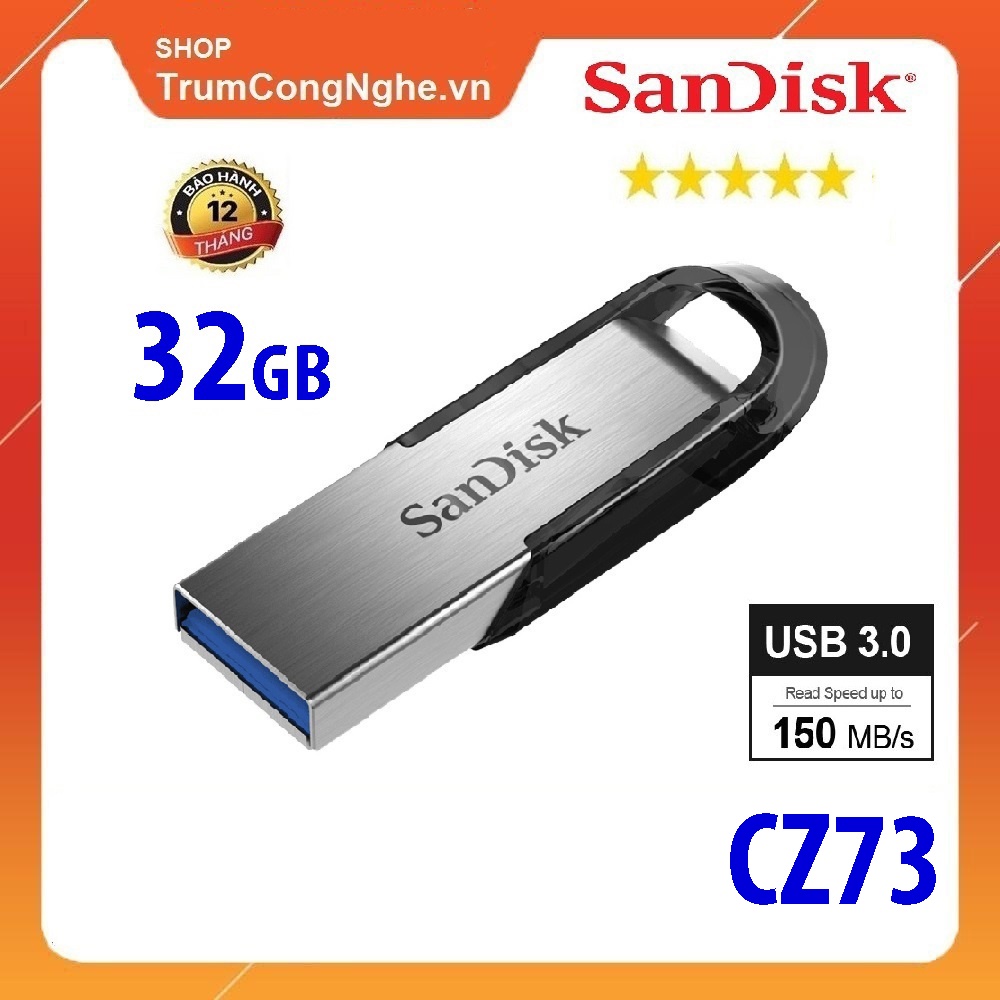 USB 3.0 Sandisk Ultra Flair CZ73 32GB Tốc độ nhanh