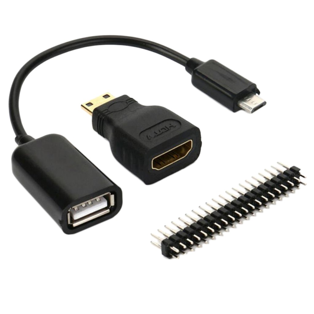 Cáp Chuyển Đổi Mini-Hdmi Đầu Đực Sang Hdmi Micro Usb Gpio Cho Raspberry Pi Zero