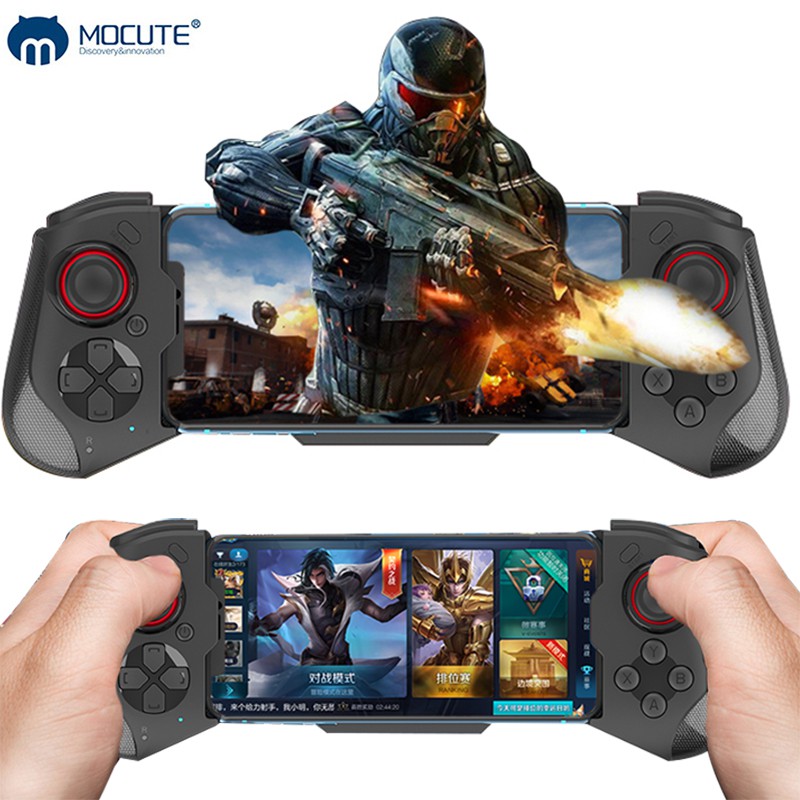 Mocute Gamepad 058 update 060 PUBG Controller for Cellphone Android Bluetooth Wireless Telescopic Joysticks cho iPhone IOS13.4