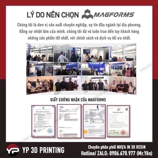 [Nhựa in 3D Resin Gốm Đỏ RC800] MAGFORMS Red Ceramic Resin 1000ml (RC800)
