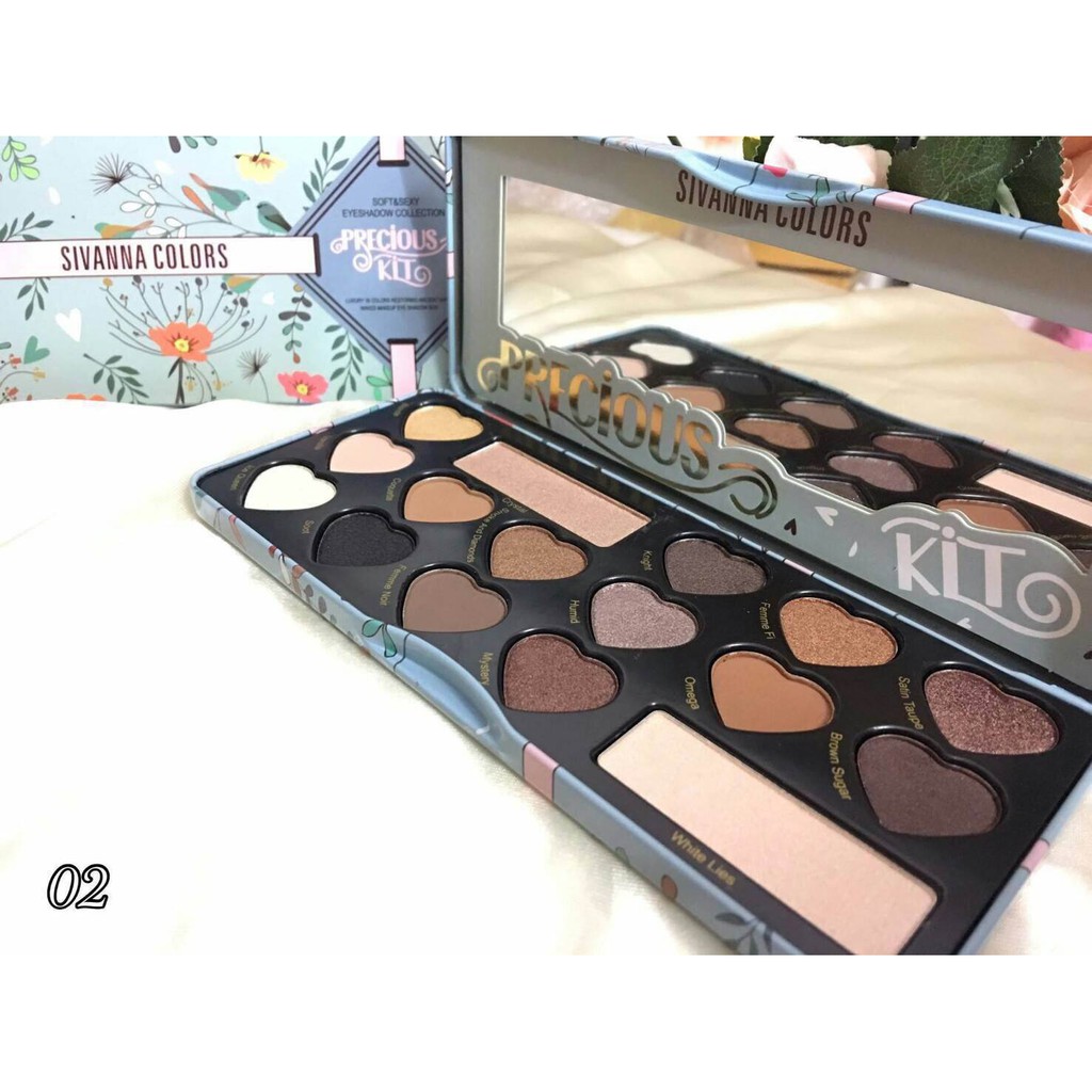 SET MÀU MẮT SIVANNA COLORS PRECIOUS KIT SOFT &amp; SEXY EYESHADOW COLLECTION HF993 CHÍNH HÃNG - 5601