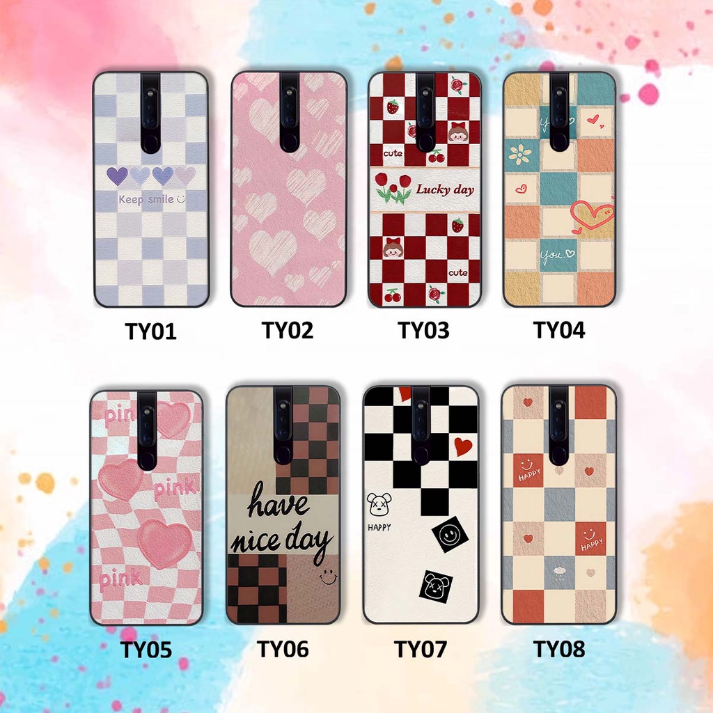 Ốp Oppo F11 / F11 Pro caro trái tim cá tính, thời trang siêu đẹp, siêu phong cách