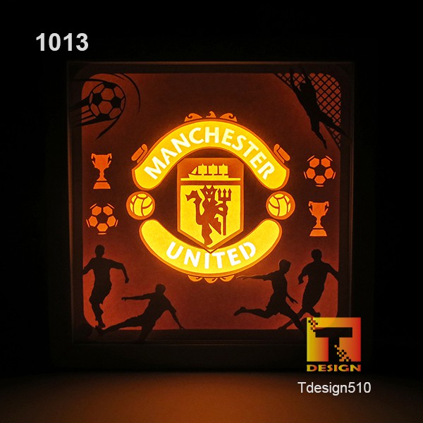 Đèn giấy Đèn ngủ Manchester United MU - Light box 1013