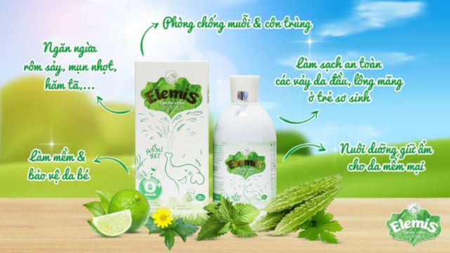 Sữa tắm thảo dược cho bé Elemis