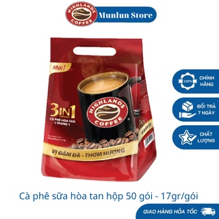 Cà phê Hòa tan 3in1 Highlands coffee - 50 gói/túi