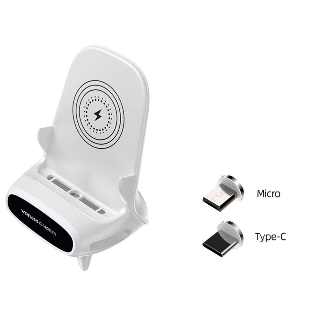Đế Sạc Nhanh Không Dây Mini 15W Có Giá Đỡ Cho Điện Thoại