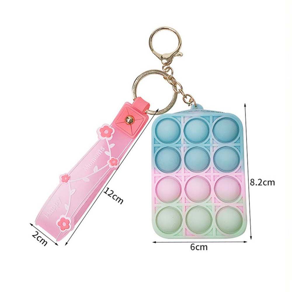 Ví Đựng Tiền Xu Mini Bằng Silicon Giảm Căng Thẳng Có Móc Khóa