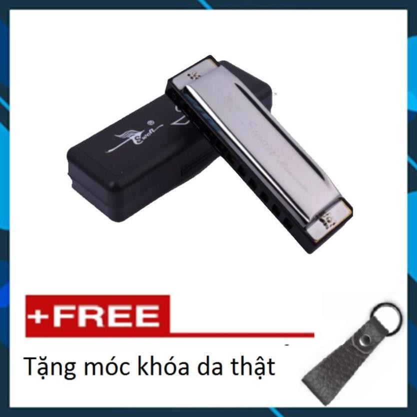 💖FREESHIP💖 🚛 Kèn harmonica diatonic swan key c 10 lỗ 206439206614 ➕🎁 móc khóa da