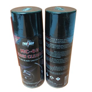 2 chai xịt rửa sên Thunder Chain Clearner 400ml MC-40
