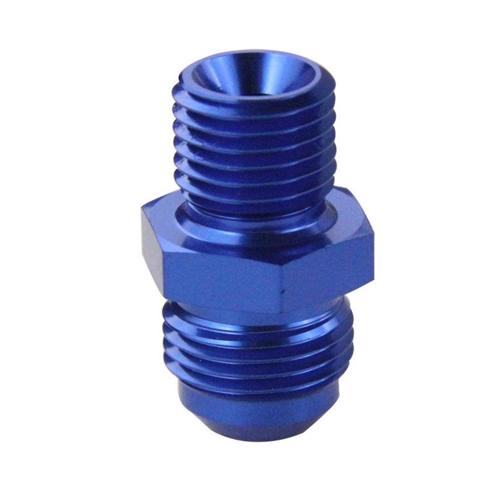 Ống Nối Thẳng AN6 AN8 AN4 1 / 8 NPT Bằng Nhôm Màu Xanh Dương Có Thể Tái Sử Dụng