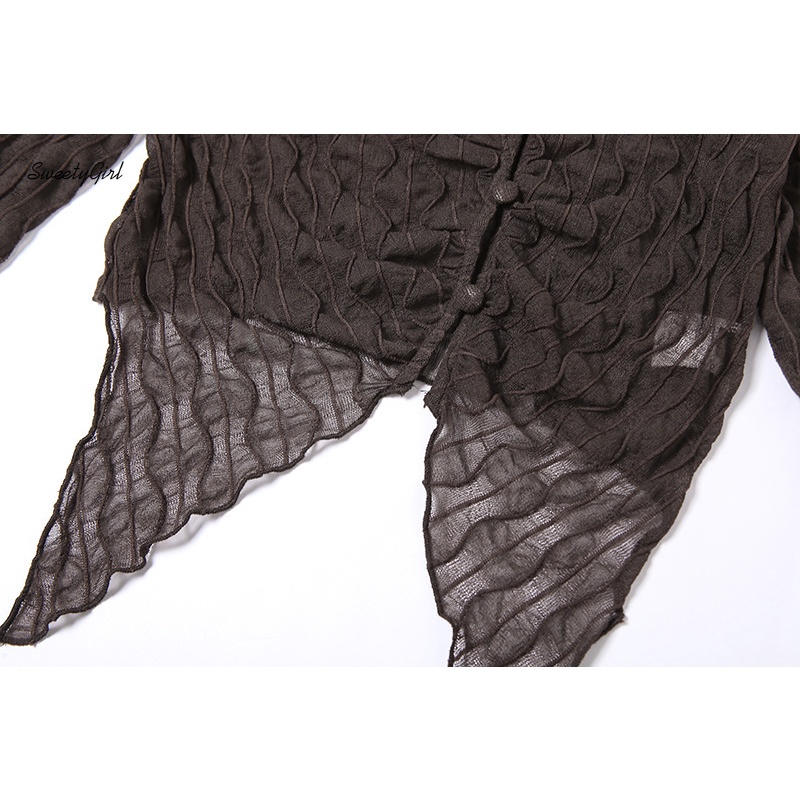 Áo Thun Cổ Chữ V Tay Dài Màu Trơn Có Dây Kéo Thời Trang Gợi Cảm Cho Nữ 2022