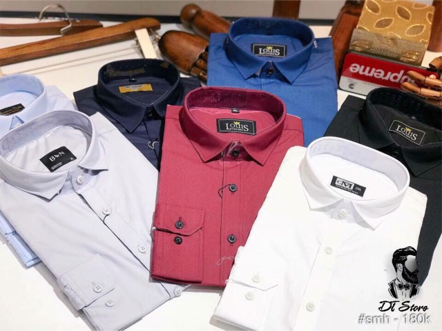 Áo sơ mi ngắn nam hàn quốc đẹp công sở Áo sơ mi nam Cộc Tay Tím Nhạt LSM0031