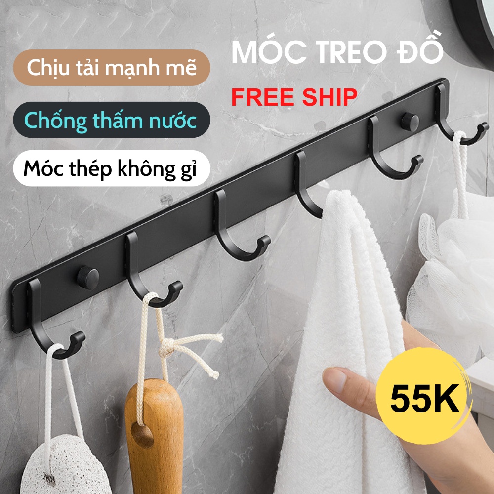 Móc treo , thanh treo quần áo khăn tắm treo sau cánh cửa kiểu dáng hiện đại sang trọng TIME HOME