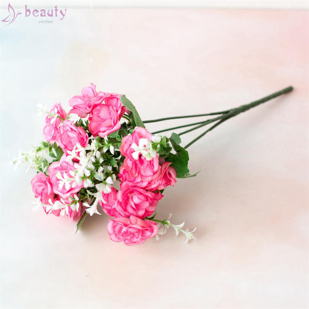 Chậu Hoa Hồng Giả Trang Trí Phòng Khách