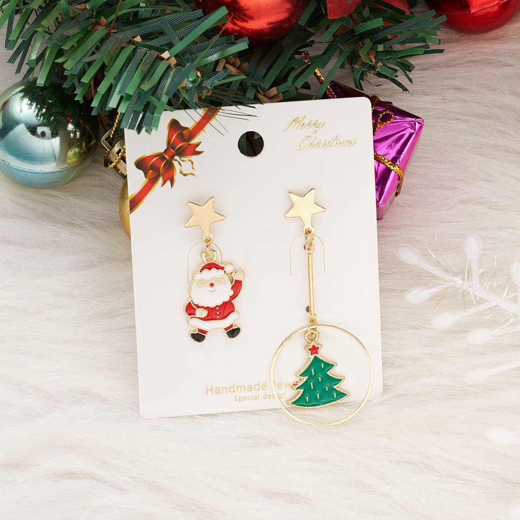 Khuyên Tai Dáng Dài Hình Giày Bốt Ông Già Noel / Người Tuyết Thời Trang