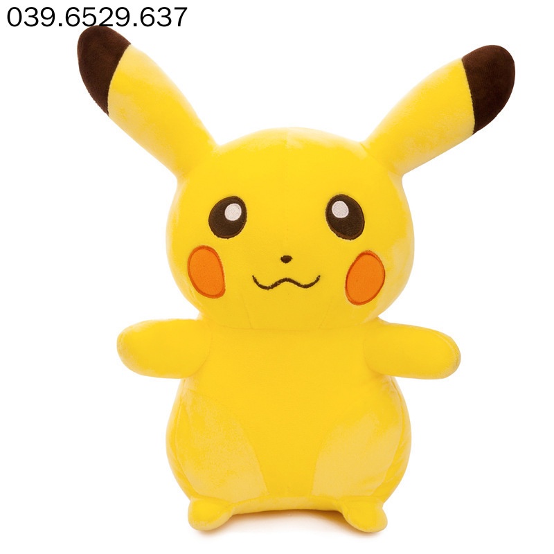 Gấu bông teddy bear Pikachu, thú nhồi bông cao cấp hình pikachu nhiều size Quà tặng lễ hội sinh nhật