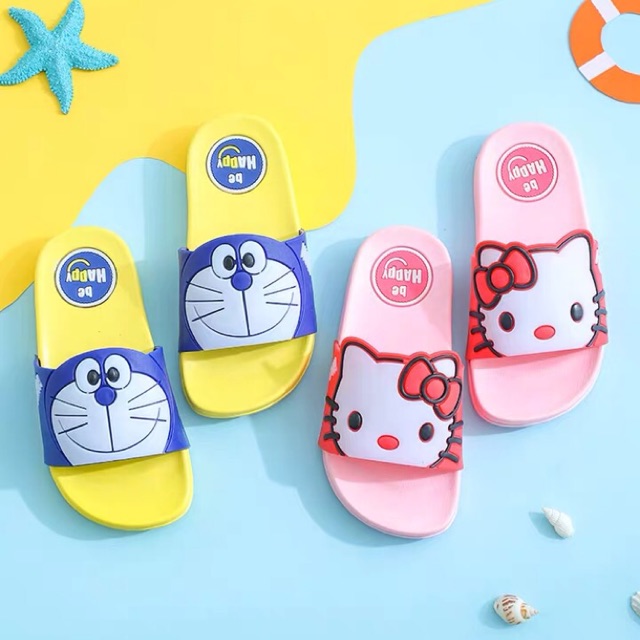 Dép kitty và doremon cho cả nhà