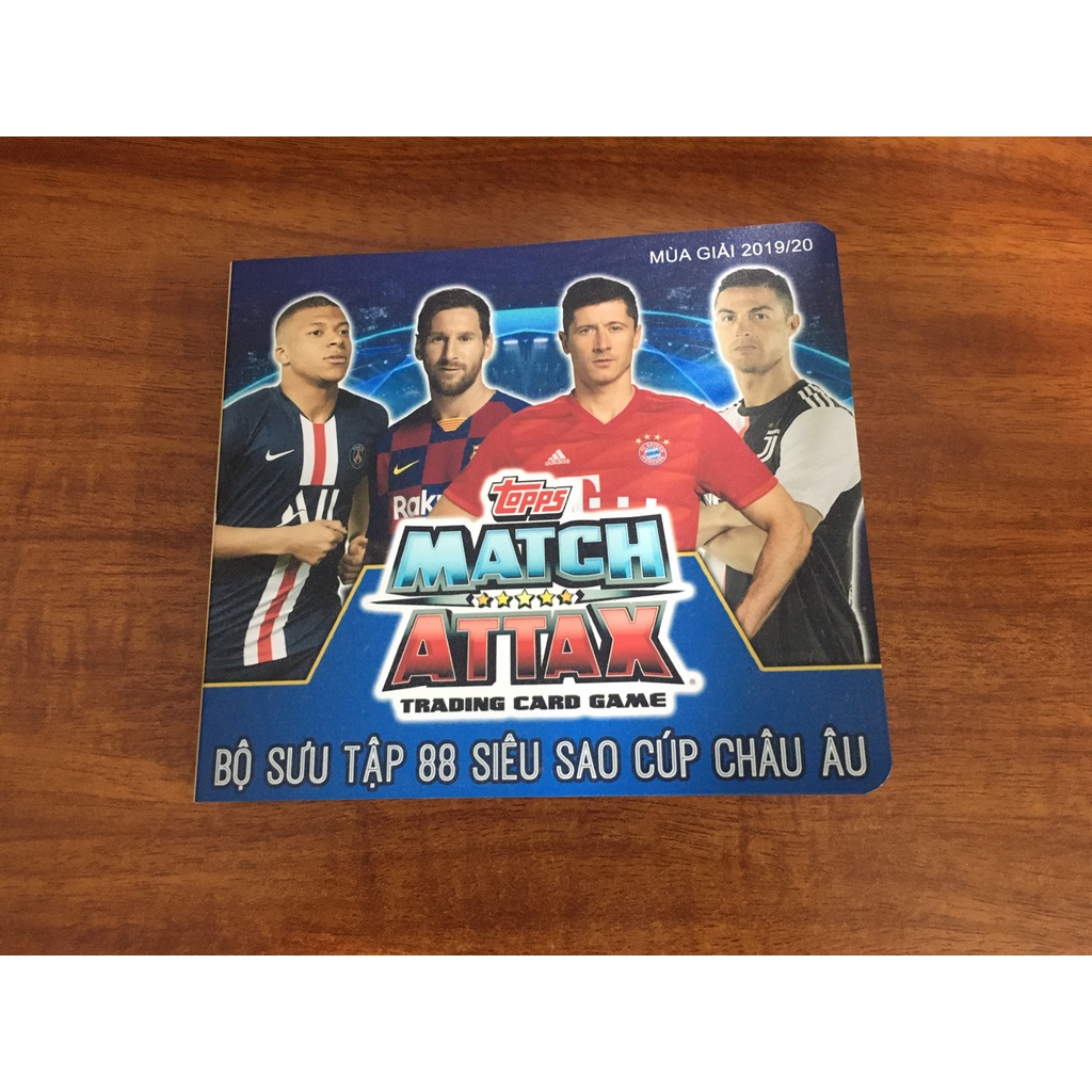 Bộ Sưu Tập 88 Thẻ Cầu Thủ In Album Match Attax 2019-20