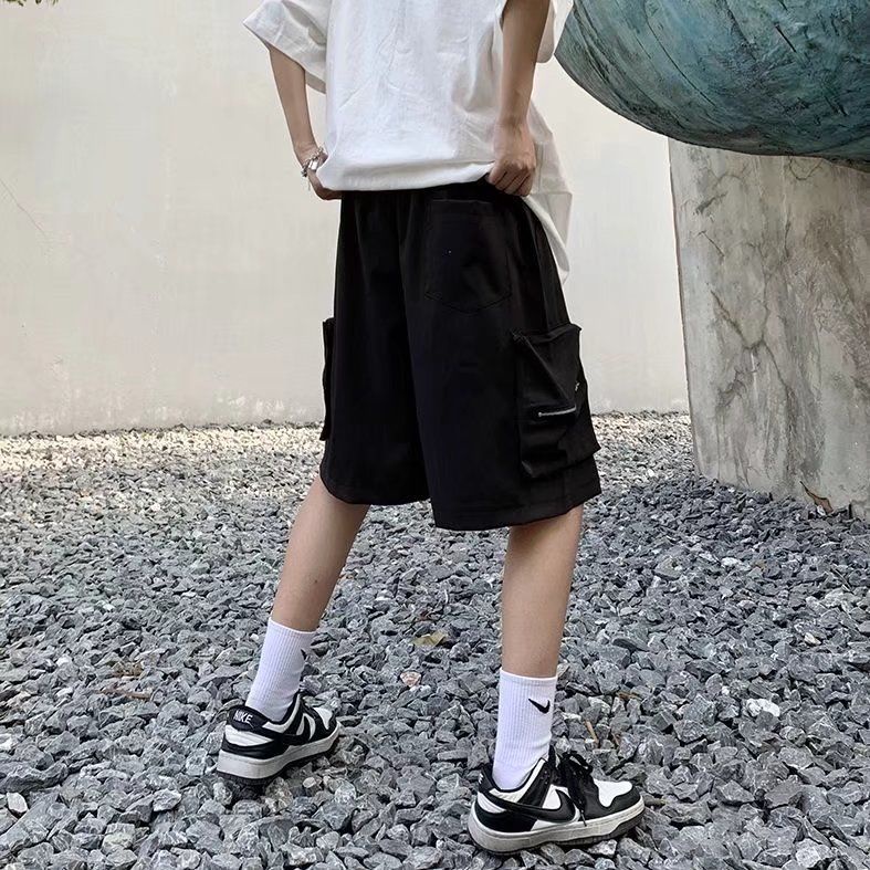 Quần Short Phối Nhiều Túi Thời Trang Cá Tính Cho Nam Nữ 192108Quần Dài Ống Rộng Phong Cách Hiphop Đường Phố