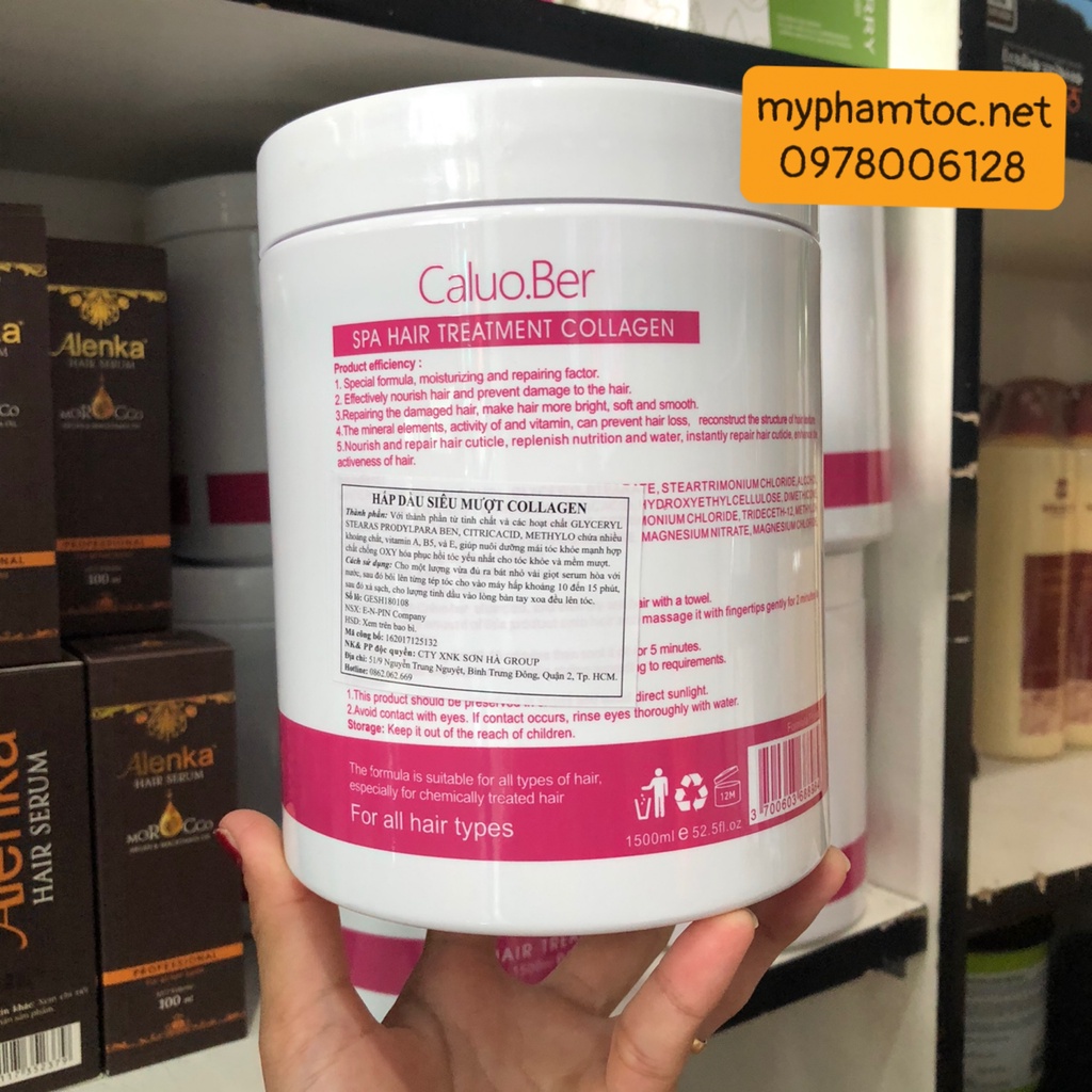 HẤP DẦU PHỤC HỒI TÓC KHÔ XƠ CALUO.BER SPA HAIR TREATMENT 1500ML