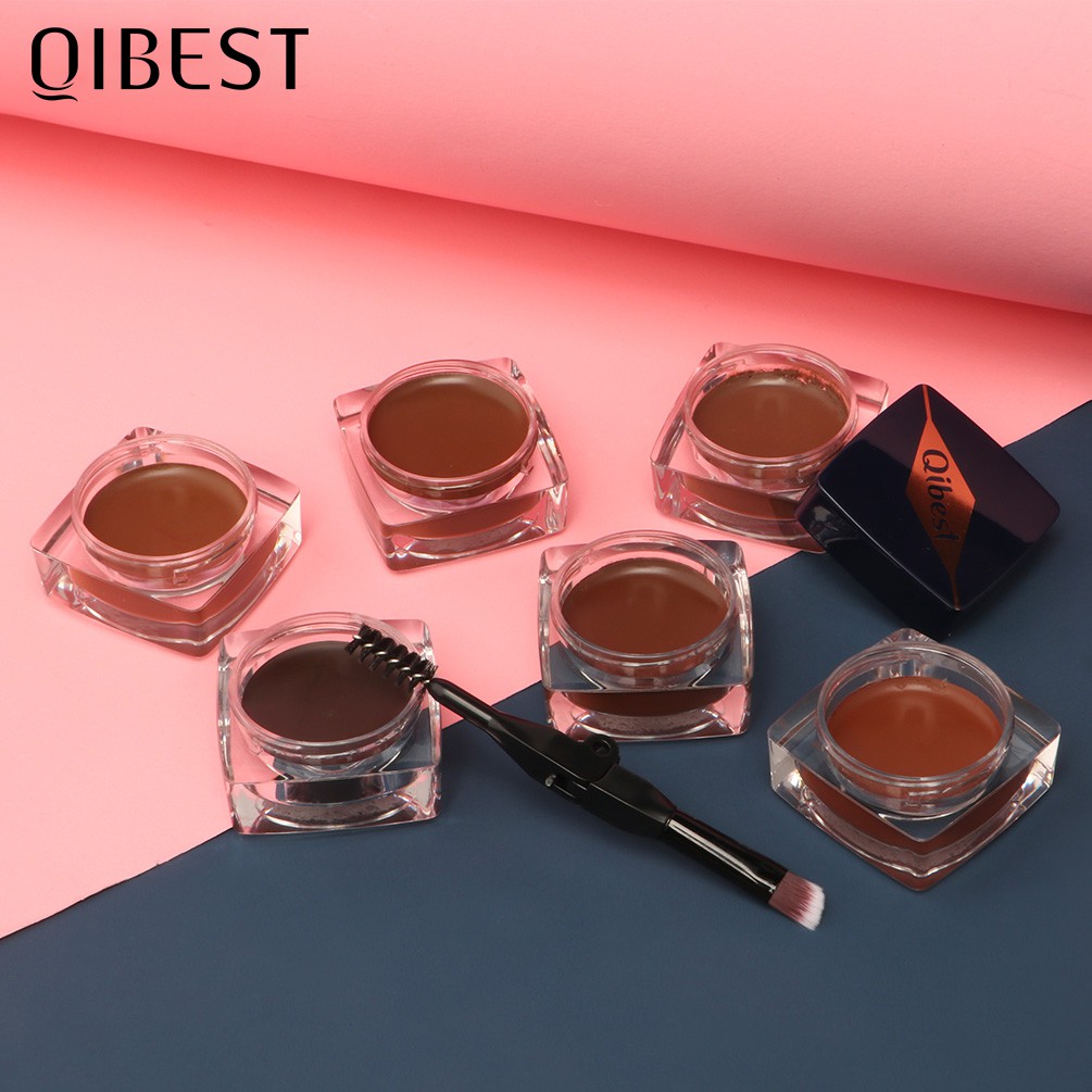 Kem kẻ lông mày QIBEST trang điểm chống thấm nước lâu trôi không nhòe 6 màu tùy chọn 40g | BigBuy360 - bigbuy360.vn