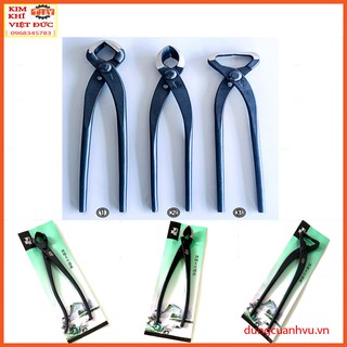 Kìm cạp cắt cành cây thép đen nguyên khối (cạp tròn, cạp nhọn, cạp vuông)