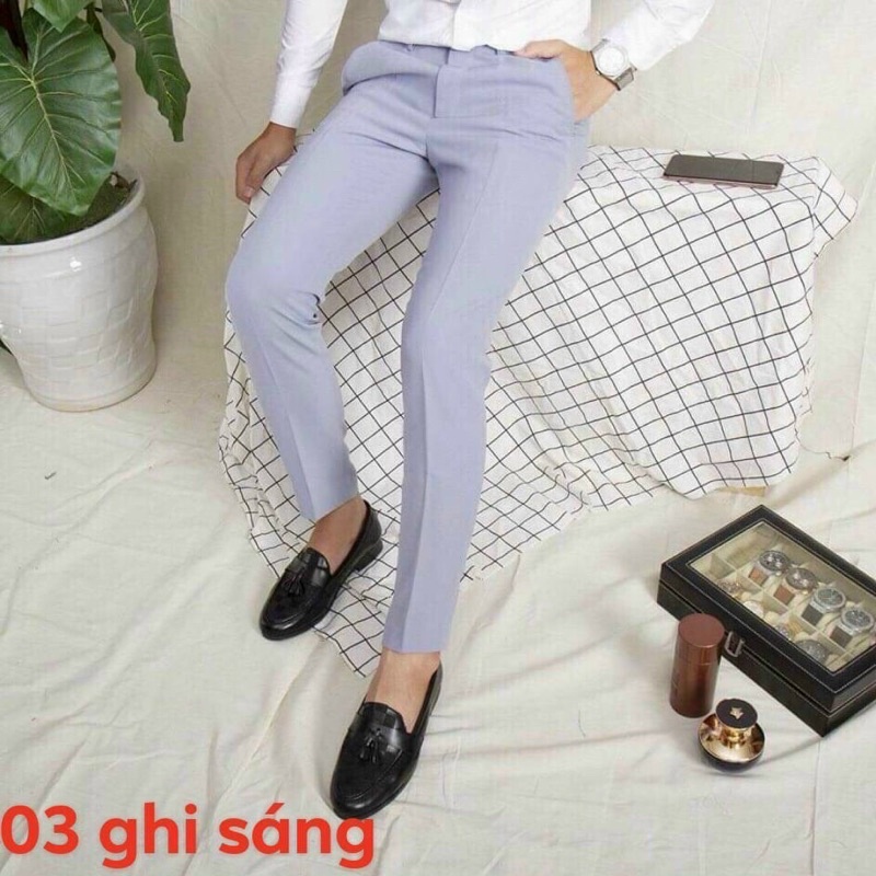 [99FASHIONSALE1]Quần âu nam chất vải tuyết mưa chống nhăn chống bám bụi .Quần âu co giãn bốn chiều,hàng công so