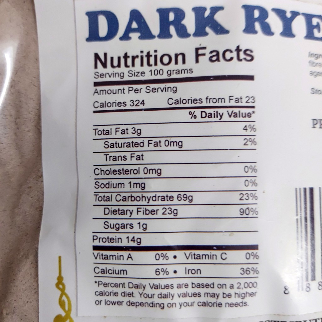 Bột mì đen nguyên cám hữu cơ  Aunt Michelle gói 1kg