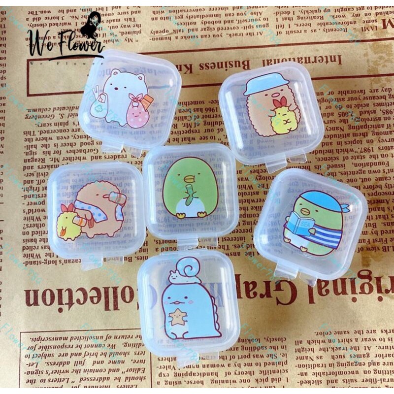 Hộp nhựa mini đựng trang sức ( 3x3cm )