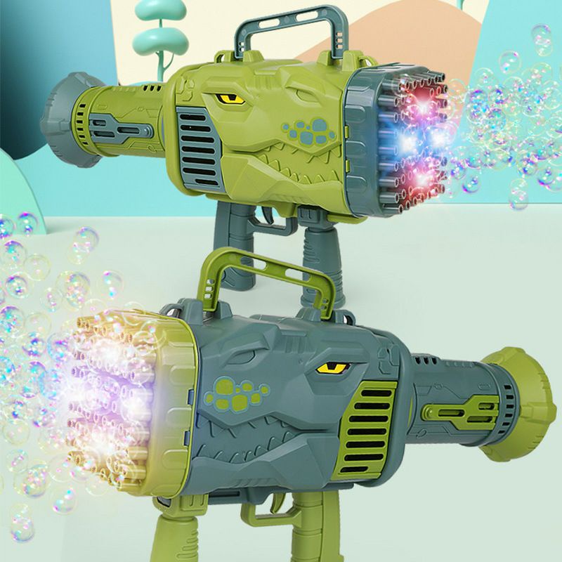 Đồ Chơi Bắn Bong Bóng Kiểu Dáng Khủng Long Bazooka 64 nòng cực mạnh