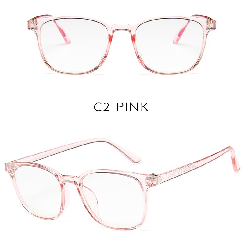 Hàng Có Sẵn Kính Mát Gọng Vuông Phong Cách Retro Hàn Quốc Cho Nam / Nữ